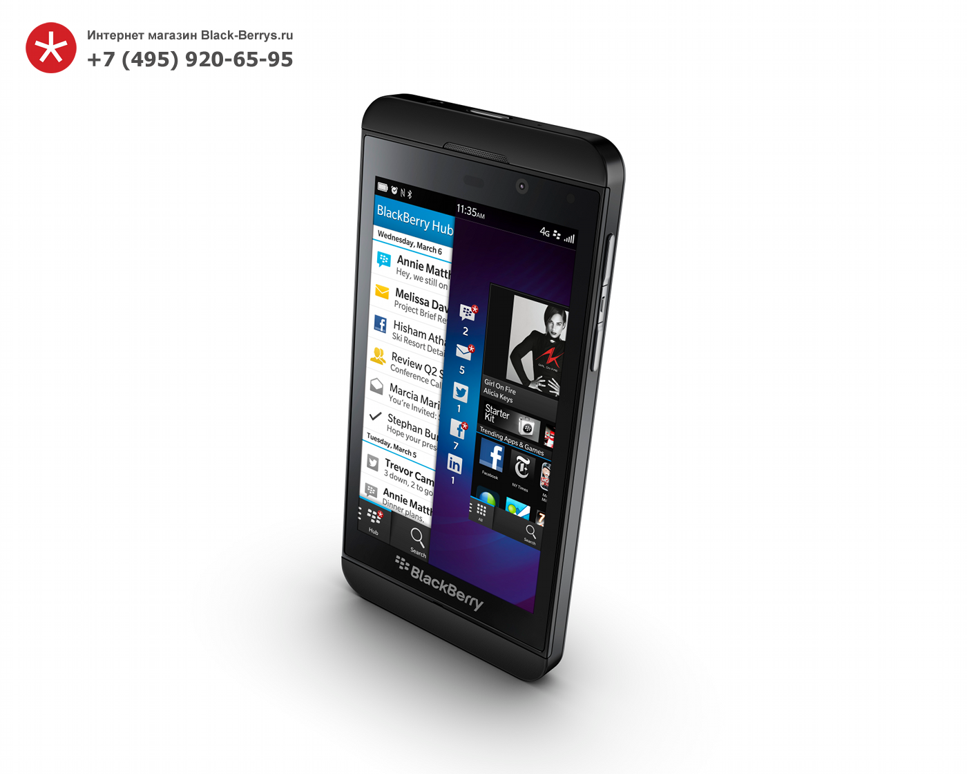 BlackBerry Z10 Black 3G + 4G (LTE)