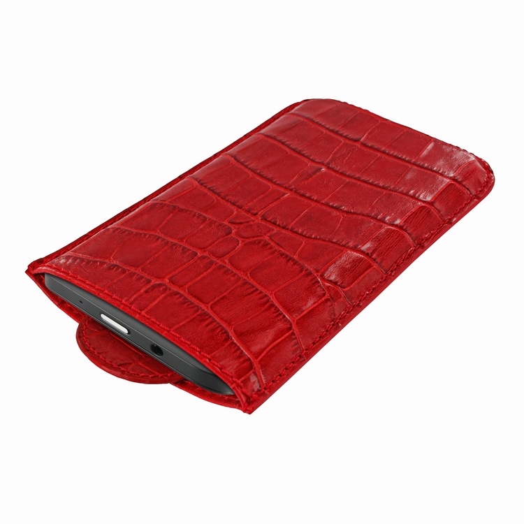 Чехол BlackBerry Z10 Pull Crocodile Red